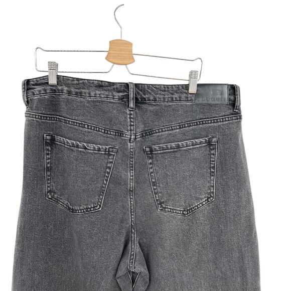 Eloquii The Barrel Leg Jean High Rise Denim Vintage Black Plus Size 16 - Picture 9 of 13